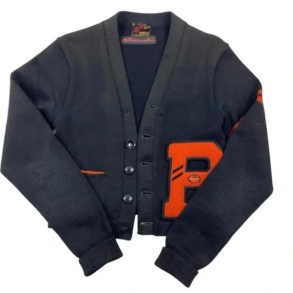 Vintage 1950s Rainier High school wool varsity sweater - Picture 1 of 6